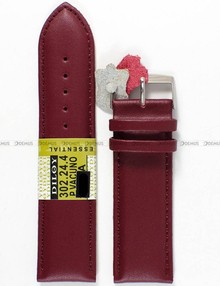 Pasek skórzany do zegarka - Diloy 302.24.4 - 24mm