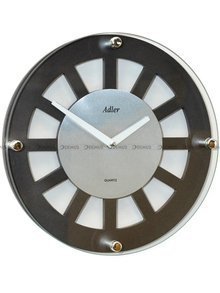 Zegar ścienny Adler 21158-ANTRACYT-SILVER