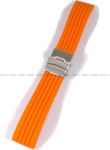 Pasek silikonowy do zegarka - Chermond PG6.24.5 - 24 mm