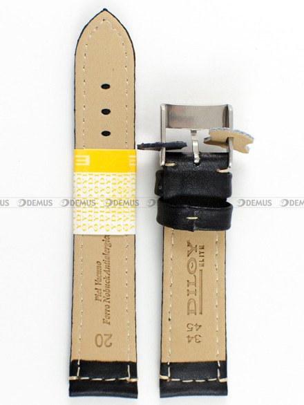 Pasek skórzany do zegarka - Diloy P354.20.1 - 20mm