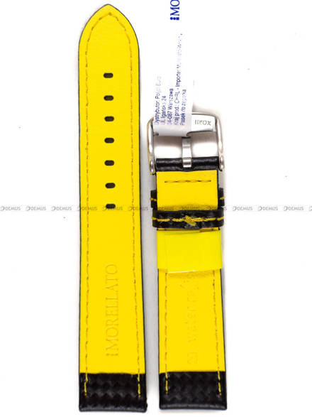 Pasek wodoodporny karbonowy do zegarka - Morellato A01U3586977897 20mm