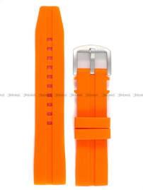 Pasek silikonowy pomarańczowy do zegarka Vostok Europe Almaz NH35A-320H263 - 22 mm