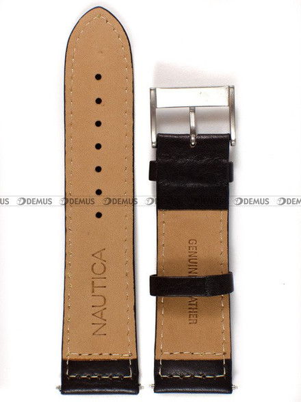Pasek skórzany do zegarka Nautica A12564G - 24 mm