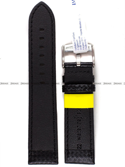 Pasek wodoodporny karbonowy do zegarka - Morellato A01U3586977819CR22 - 22 mm