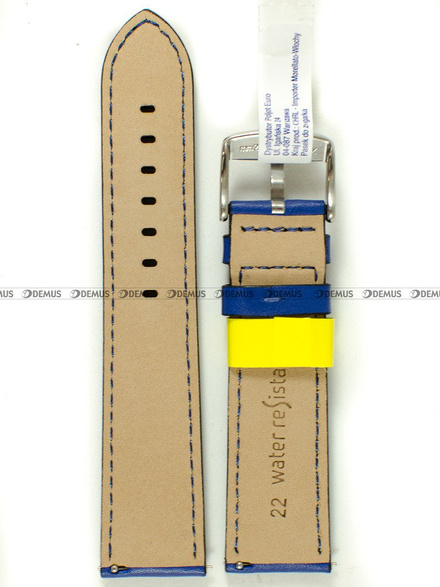 Pasek do zegarka wodoodporny skórzany - Morellato A01X5123C03065CR22 - 22 mm