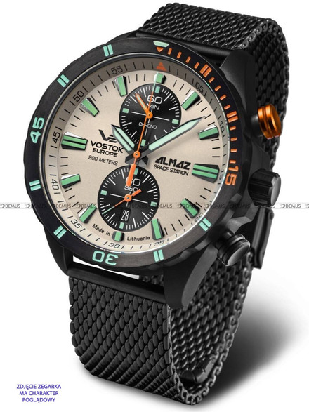 Bransoleta stalowa do zegarka Vostok Europe Almaz - 22 mm czarna
