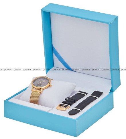 Zegarek Damski Balticus New Sky, gold, night pearl - W zestawie dodatkowy pasek