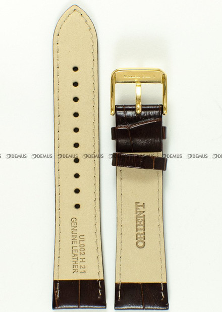 Pasek skórzany do zegarka Orient RA-AG0003S10B - UL002011K0 - 21 mm