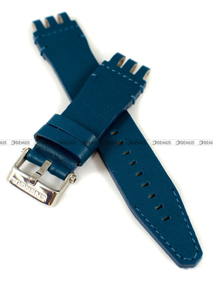 Pasek skórzany niebieski do zegarka Vostok Europe Energia NH35A-575A279 - 20 mm - XL