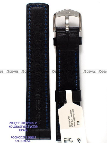 Pasek skórzany do zegarka - Hirsch Grand Duke XL 02528250-2-24 - 24 mm