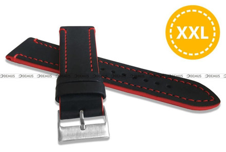 Pasek skórzany do zegarka - LAVVU LSQBR20 - 20 mm - XXL
