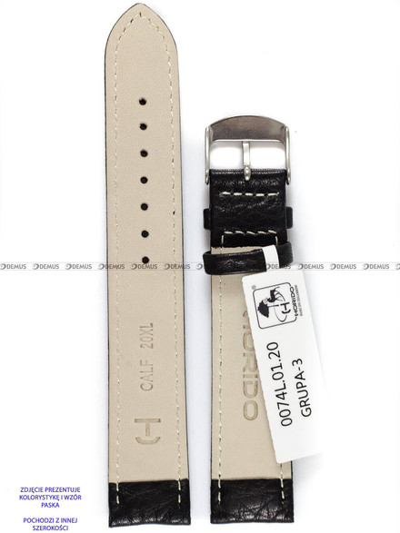 Pasek skórzany do zegarka - Horido 0074L.01.24S - 24 mm