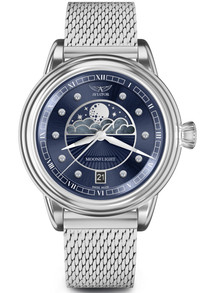 Zegarek Damski Aviator Douglas MoonFlight Diamonds Edition V.1.33.0.379.5
