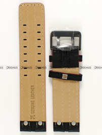 Pasek skórzany czarny do zegarka Vostok Europe Expedition North Pole 6S21-5954348 - 24 mm