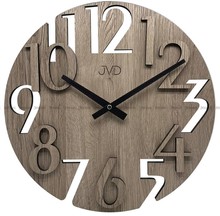 Drewniany zegar ścienny JVD HT113.1 - 40 cm
