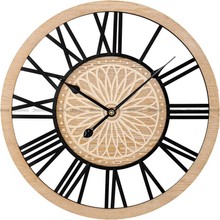Duży Drewniano-Metalowy Zegar ścienny MPM Mandala E04.4483.5390 - 60 cm
