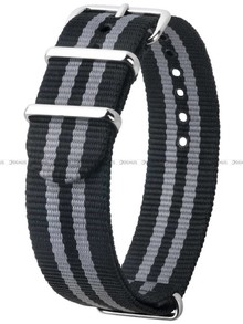 Pasek Nato nylonowy do zegarka - Hirsch Rush 40406030-2-18 - 18 mm