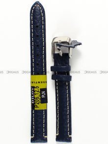 Pasek skórzany do zegarka - Diloy P206.12.5 - 12 mm