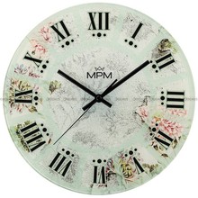 Szklany Zegar ścienny MPM Lente E09.4378 - 30 cm