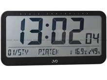 Zegar cyfrowy sterowany radiowo JVD RB9359.1 - polskie nazwy dni tygodnia - 22x43 cm