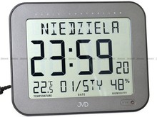 Zegar cyfrowy sterowany radiowo z termometrem JVD DH9363.1 - 23x18 cm