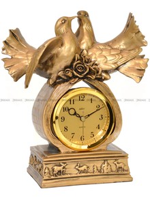Zegar kominkowy figurka Gołębie - Adler 80104G-A - 25x29 cm
