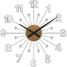 Zegar ścienny z kryształkami Vlaha VCT1080 - 48 cm