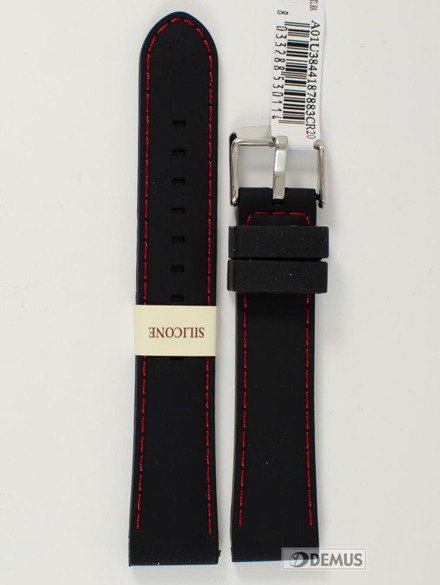 Pasek do zegarka silikonowy - Morellato A01U3844187883 20mm