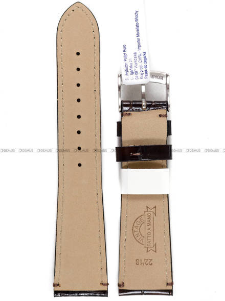 Pasek do zegarka skórzany - Morellato A01X5534D40032CR22 - 22 mm
