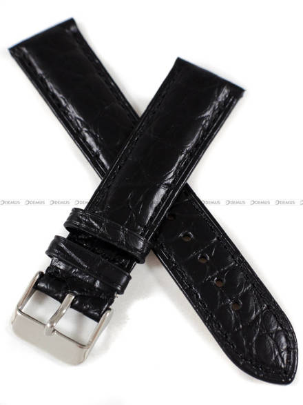 Pasek do zegarka ze skóry aligatora ręcznie robiony - Tekla PT72.20.1.1 - 20 mm