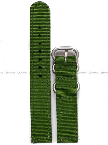 Pasek nylonowy zielony do zegarka - Nato PN6.18.3-MAT - 18 mm