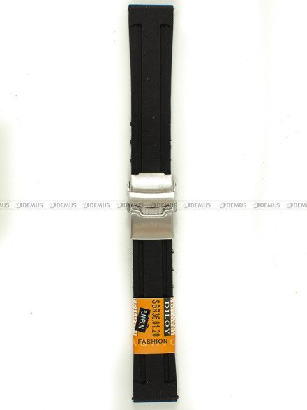 Pasek silikonowy Diloy do zegarka - SBR36.20.1 - 20 mm