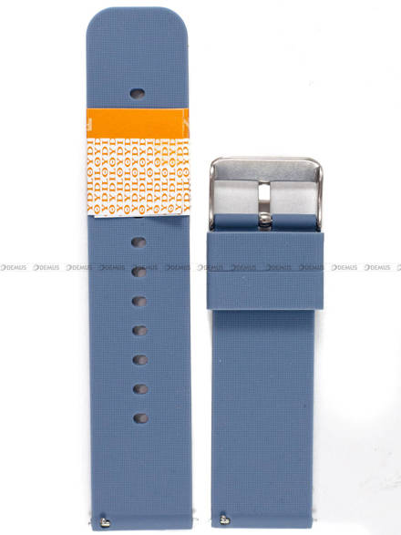 Pasek silikonowy Diloy do zegarka - SBR40.24.5 - 24 mm