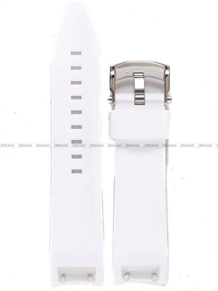Pasek silikonowy biały do zegarka Vostok Europe Lunokhod YM86-620A636 - 25 mm