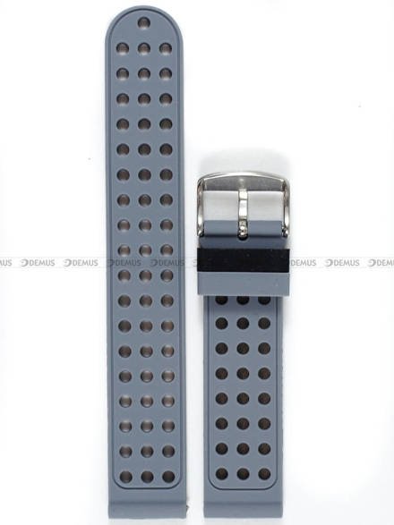 Pasek silikonowy do zegarka - Demus PGS2.20.1.11 - 20 mm