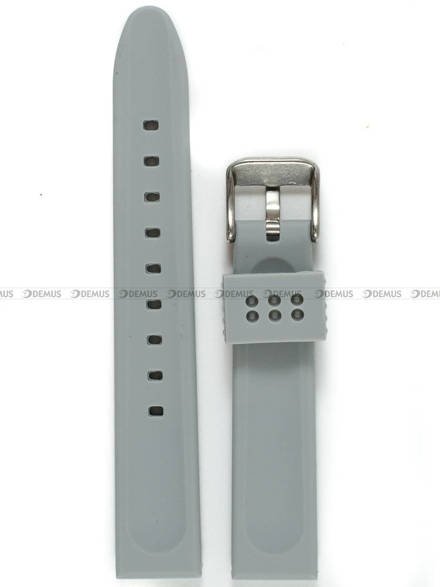 Pasek silikonowy do zegarka - Demus PGS4.18.11 - 18 mm