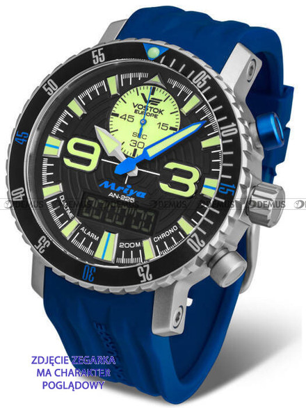 Pasek silikonowy do zegarka Vostok Europe Mriya 9516-5555249 - 24 mm
