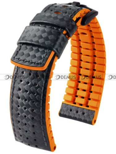 Pasek skórzano-kauczukowy do zegarka - Hirsch Ayrton 0917692050-5-24 - 24 mm