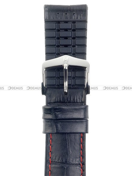 Pasek skórzano-kauczukowy do zegarka - Hirsch George 0925128052-2-20 - 20 mm