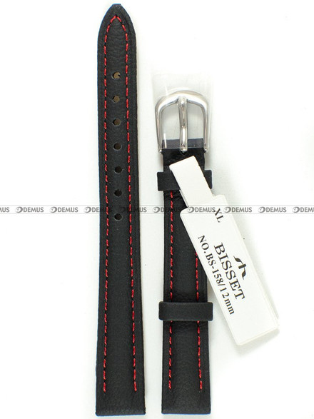 Pasek skórzany do zegarka Bisset - BS-158 - 12 mm - XL