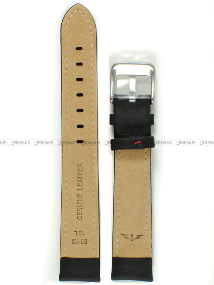 Pasek skórzany do zegarka Bisset - BS-158 - 18 mm - XL