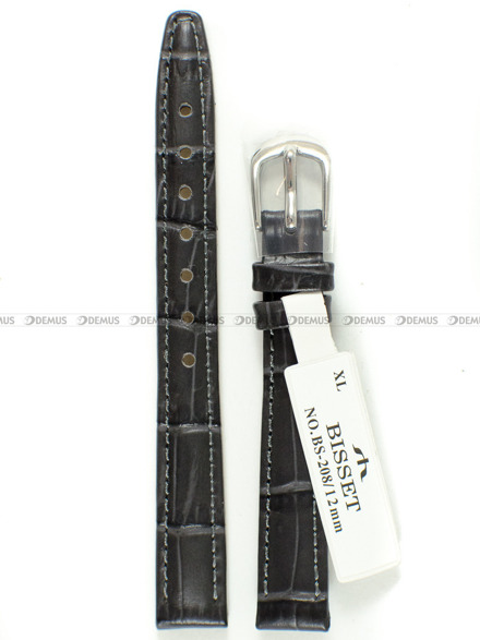 Pasek skórzany do zegarka Bisset - BS-208 - 12 mm - XL