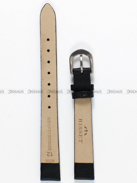 Pasek skórzany do zegarka Bisset - PB65.12.1 - 12 mm