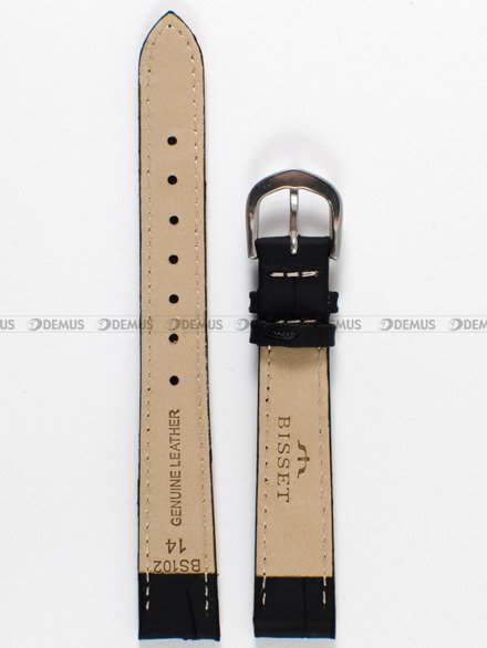 Pasek skórzany do zegarka Bisset - PB78.14.1 - 14 mm