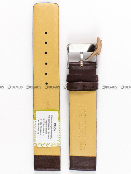 Pasek skórzany do zegarka - Diloy 327.18.2 18mm