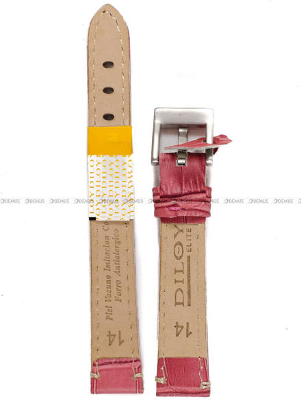 Pasek skórzany do zegarka - Diloy 361.14.13 - 14 mm