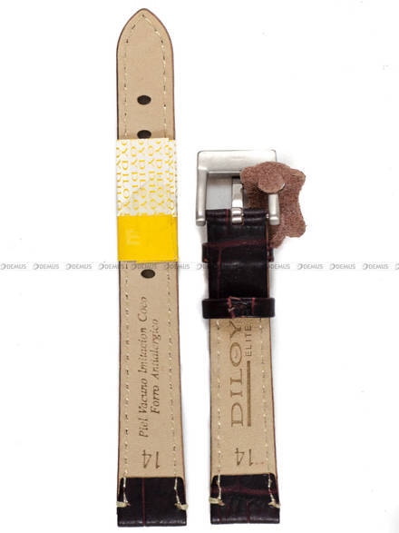 Pasek skórzany do zegarka - Diloy 361.14.2 - 14 mm