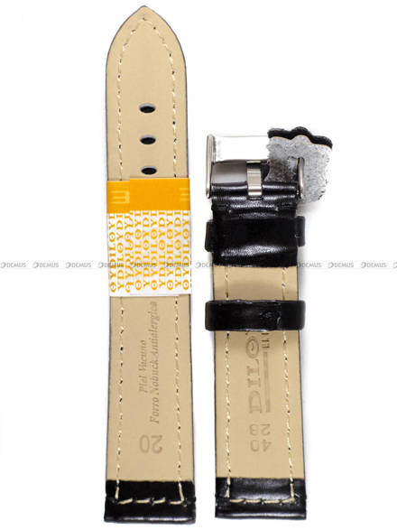 Pasek skórzany do zegarka - Diloy 363.20.1 - 20 mm