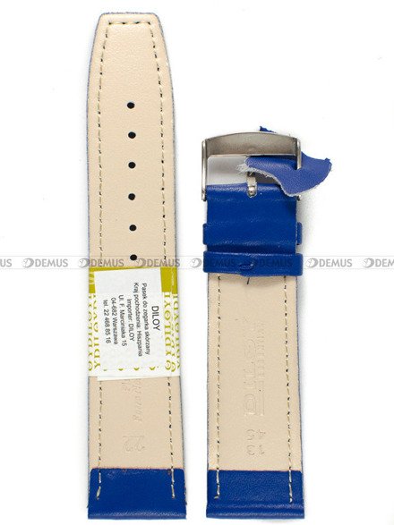 Pasek skórzany do zegarka - Diloy 366.22.16 - 22 mm