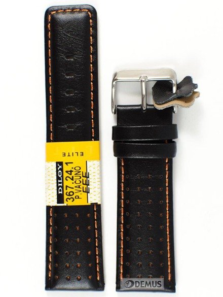 Pasek skórzany do zegarka - Diloy 367.24.1 - 24mm
